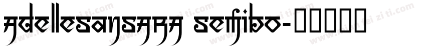 AdelleSansARA Semibo字体转换